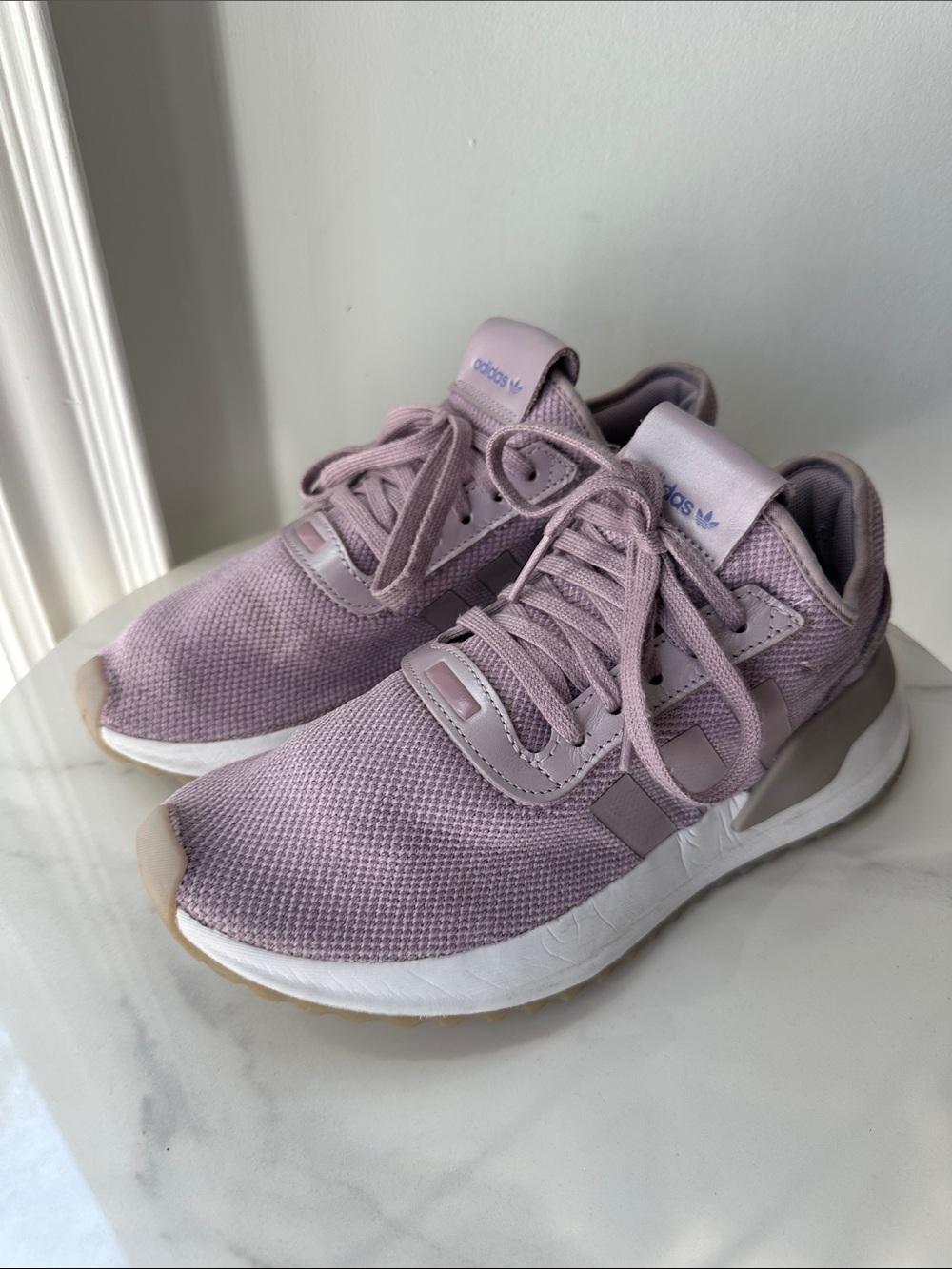 adidas Women’s Dusty Mauve Mesh Running Sneakers Shoes U_Path X Soft Vision Sz 8